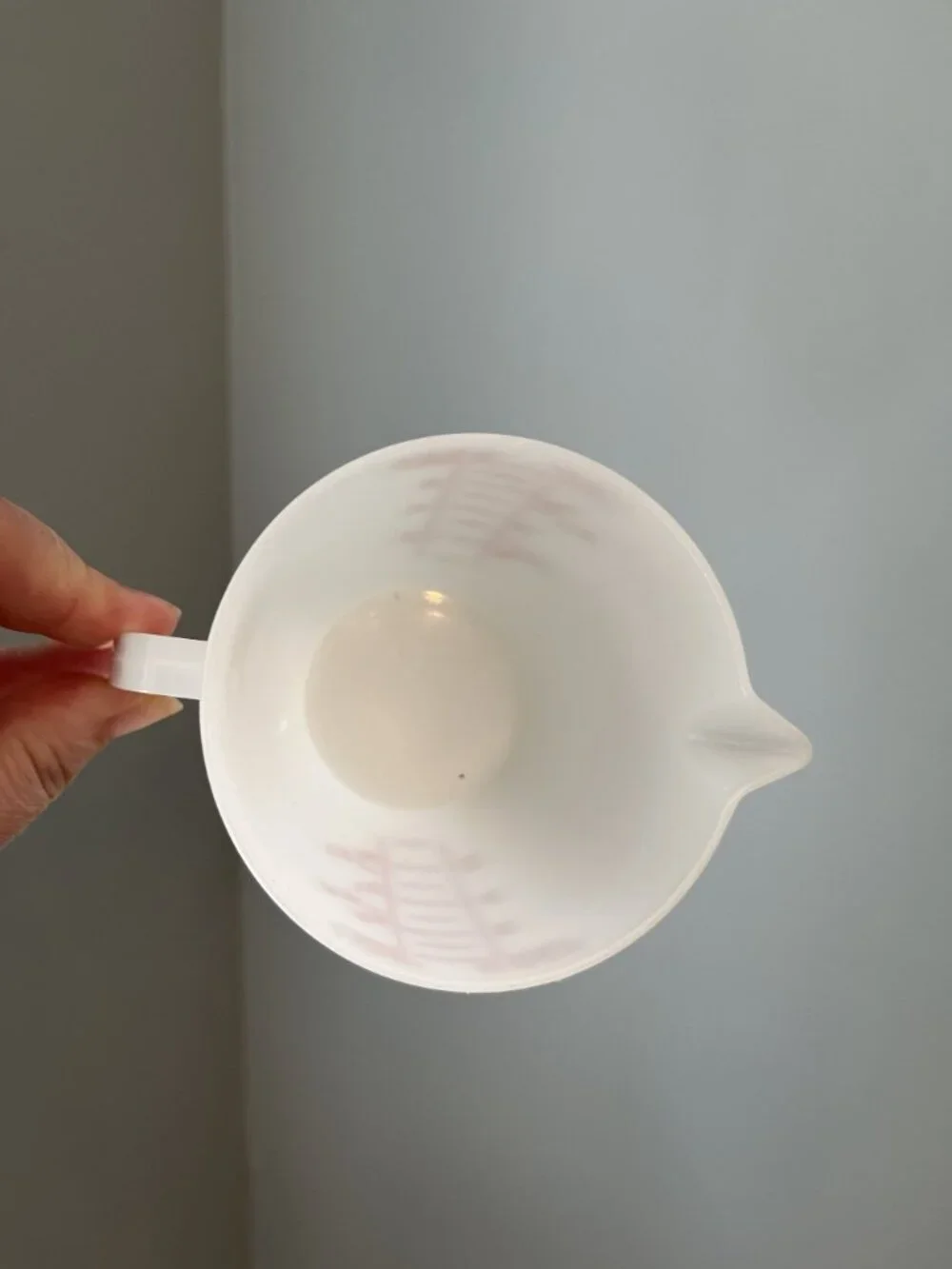 Vintage Tupperware Double-Sided Measuring Cup Hourglass Design 1 Cup 8 Oz Wet/Dr